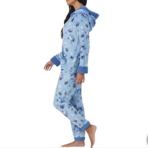 Blue Stitch Character Women's One-Piece Pajama L